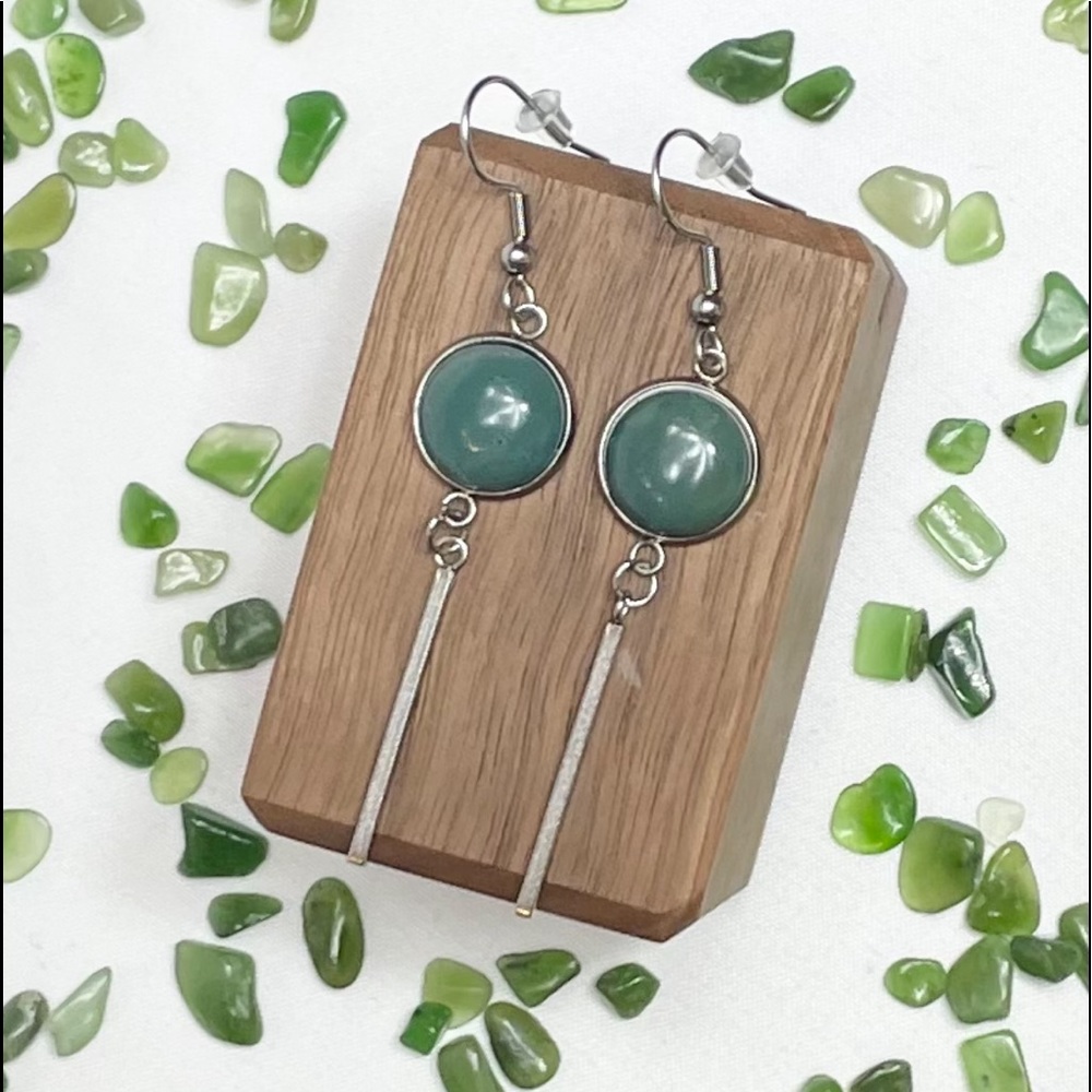 Moss Agate Earrings
